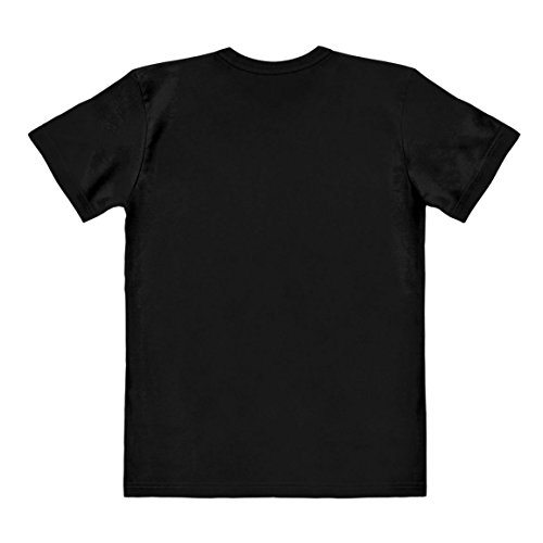 Logoshirt - Pelicula - Parque Jurásico - Logo - Camiseta Hombre - Negro - Diseño Original con Licencia, Talla L