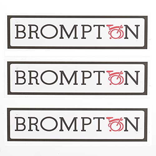 London Craftwork 3 pegatinas de vinilo para bicicleta plegable BROMPTON 13 x 3,5 cm