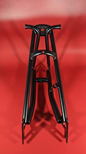 London Craftwork CHPT3 - Marco trasero de titanio para BROMPTON (fabricado en Europa), color negro mate
