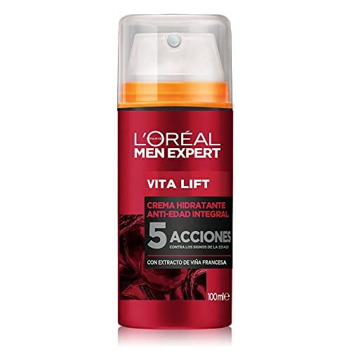 L'Oréal Men Expert VitaLift - Crema hidratante, anti-edad integral, para hombres, 100ml, formato XL