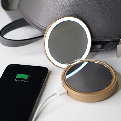 Lotta Power powerbank Make-up Mirror Gold 4000mah