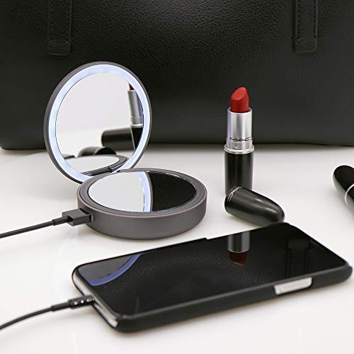 Lotta Power powerbank Make-up Mirror Space Grey 4000mah