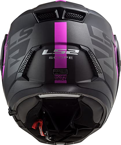 LS2, Casco modular de moto, Scope Arch, titanio rosa, S