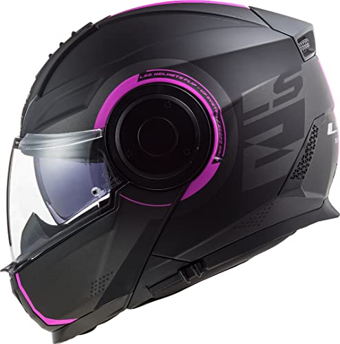 LS2, Casco modular de moto, Scope Arch, titanio rosa, S