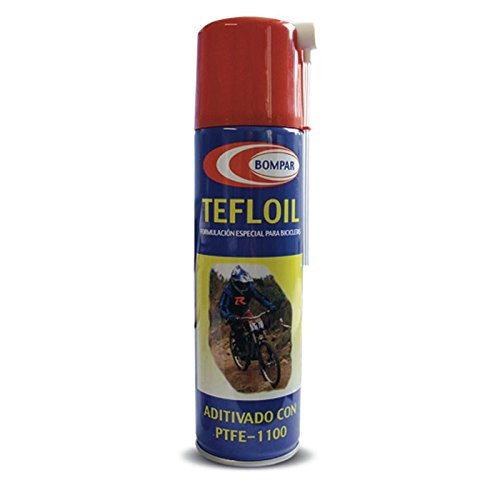 Lubricante Aceite con Teflon SPRAY 250 ml. – Aditivado con PTFE 1100 – Formulación Especial para Bicicletas, engrase todas las partes de la bicicleta