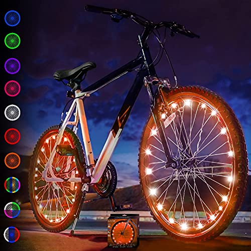Luces de Bicicleta Activ Life (2 neumáticos, Naranja) niños de 7 años. Los Mejores Regalos de cumpleaños para Mujeres 2020 para niñas. Los Mejores Esposa, mamá