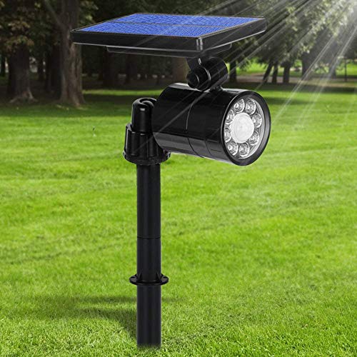 Luces Solares Lamparas Solares 8 LED Apliques de Pared 800 Lumens Ultra Potente, 4 Mode Focos Solares Exterior con Sensor de Movimiento, 360° Ángulo Ajustable Farolas Solares Impermeable IP65