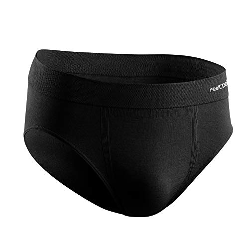 LURBEL Oxigeno Slip, Calzoncillos Deportivos, Calzoncillos Transpirables y antibacterianos, Ropa Interior Deportiva Hombre, Slip Deportivo (Negro, Mediana - M)