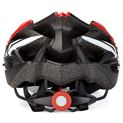 LXJ - Casco de ciclismo para hombre, cómodo, transpirable, para bicicleta de carretera, totalmente moldeado, Hombre, rojo