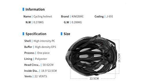 LXJ - Casco de ciclismo para hombre, cómodo, transpirable, para bicicleta de carretera, totalmente moldeado, Hombre, rojo