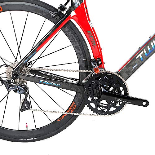 LXZH Specialized Bicicleta de Carretera Carbono, Bicicletas de Carreras 22 Velocidad Shimano R8000 para Hombre Mujer,Amarillo,50CM