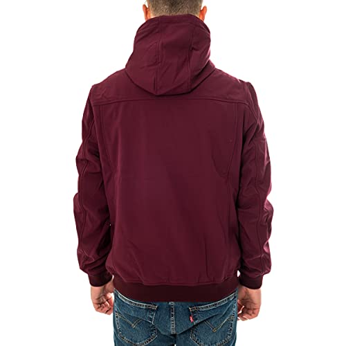 Lyle & Scott Chaqueta de Hombre de cáscara Blanda jk1214v Z562 Burgundy L