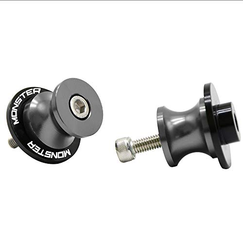 M6 6MM Motocicleta Juego Diábolos Aluminio para Monster 400 620 695 696 796 797 821 Stealth 1100 1200 1200S Gris