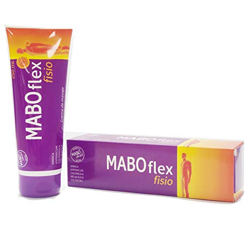 MABO Flex Fisio 250 ml - Crema de Masaje para Alivio de Dolores Musculares y Articulaciones Arnica Caléndula Mentol Hypericum Colágeno