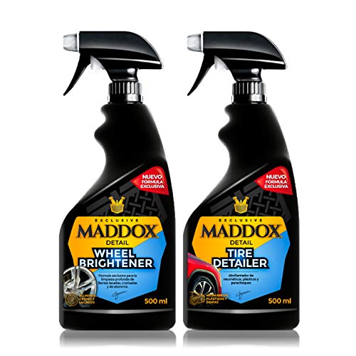 Maddox Detail - Wheel Care Kit - Limpiador de Llantas, y abrillantador de neumáticos y Gomas de Exterior.