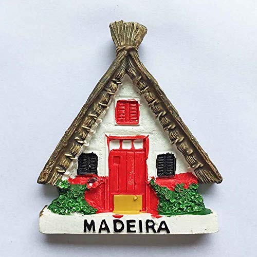 Madeira Portugal 3D imán del refrigerador del viaje de la etiqueta engomada recuerdos, decoración del hogar y de la cocina Portugal imán del refrigerador de China
