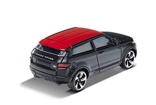 Majorette- Coche de Juguete Premium Range Rover Evoque, Rueda Libre, Piezas Que se abren con suspensión, 1:64, 7,5 cm, Negro, para niños a Partir de 3 años (212053052Q27)