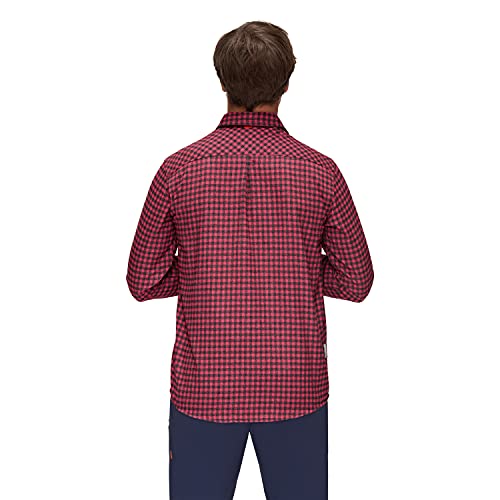 Mammut M/L Winter Camisa de Manga Larga, Hombre, Magma/Black, XL