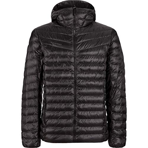 Mammut Sudadera con Capucha Albula Chaqueta Aislante, Relleno poliéster, Forro, Material Principal: 100% Poliamida, Blanco y Negro, Medium para Hombre