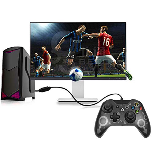 Mando Xbox One con Cable, Wired USB Joystick PC Gamepad para Microsoft & Windows Vista/XP/7/8/10, Controlador Xbox One S, Xbox One X/Xbox Series x Controller (Black)