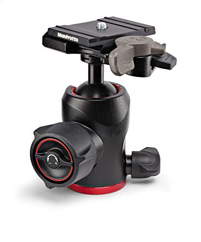 Manfrotto Cabeza de Bola Compacta 494, Cabeza de Bola de Fluida para Trípode, Estabilizador de Cámara, Equipo de Fotografía para Creación de Contenido, Fotografía