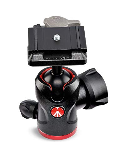 Manfrotto Cabeza de Bola Compacta 494, Cabeza de Bola de Fluida para Trípode, Estabilizador de Cámara, Equipo de Fotografía para Creación de Contenido, Fotografía