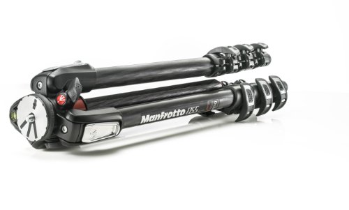 Manfrotto Trípode de Fibra de Carbono de 4 Secciones, Trípode para Cámara, Accesorios de Fotografía, Trípode de Viaje para la Creación de Contenido, Fotografía Profesional