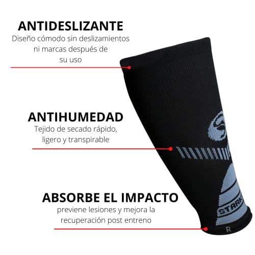 MANGAS DE COMPRESIÓN Para Pantorrillas | Accesorio Compresivo Para Hombre Y Mujer | Calentadores De Piernas Para Correr, Gimnasio, Baloncesto Y Ciclismo (TALLA S)