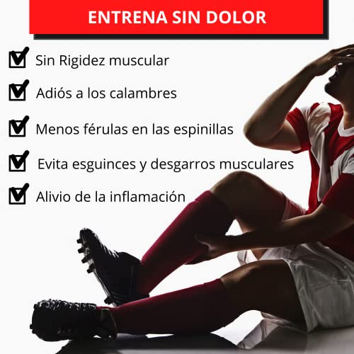 MANGAS DE COMPRESIÓN Para Pantorrillas | Accesorio Compresivo Para Hombre Y Mujer | Calentadores De Piernas Para Correr, Gimnasio, Baloncesto Y Ciclismo (TALLA S)