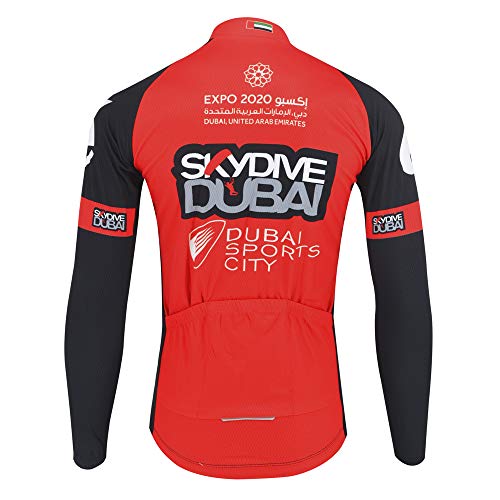 Mantener Cálido Maillot Ciclismo Invierno Manga Larga para Hombres,Ropa Bicicleta MTB Pro Team