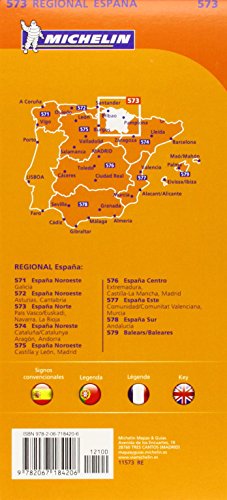 Mapa Regional País Vasco/Euskadi, Navarra, La Rioja (Carte regionali)