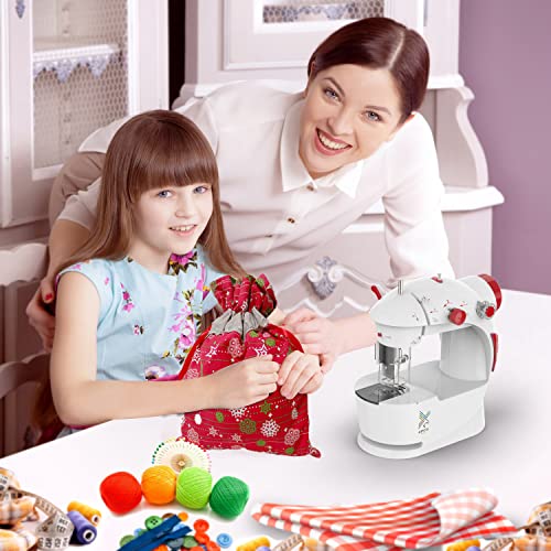Máquina de Coser Infantil para Principiantes con Material de Bolsa de Bricolaje Navidad