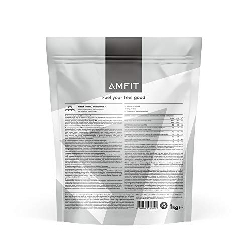 Marca Amazon - Amfit Nutrition Proteína de Suero de Leche en Polvo 1kg - Plátano (anteriormente PBN)