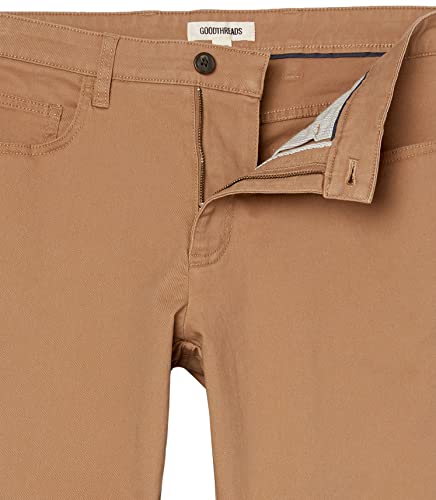 Marca Amazon - Goodthreads Slim-fit 5-Pocket Chino Pant Pantalones, (Khaki), ((Talla del fabricante: 38W x 30L)