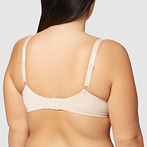 Marca Amazon - Iris & Lilly Sujetador Copa Alta Mujer, Beige (Nude), 85F, Label: 32E