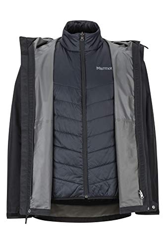 Marmot Minimalist Component Jacket Impermeable Rígido, Chubasquero, Resistente Al Viento, Resistente Al Agua, Transpirable, Hombre, Black, M