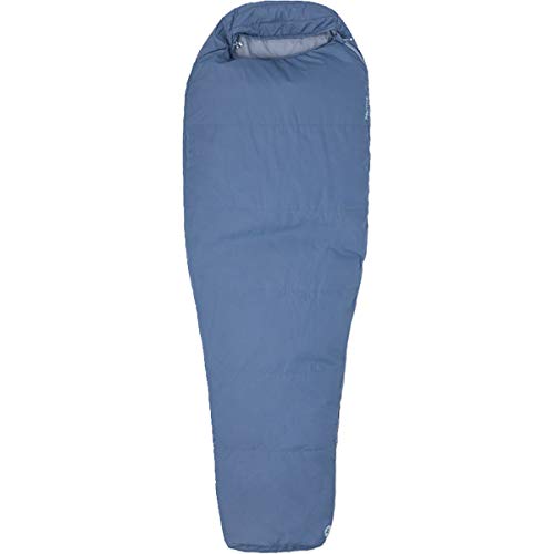 Marmot Nanowave 55 Saco de Dormir Mummy, Ultraligero, de Verano, para Acampar y Trekking, Hombres, Gris (Steel Onyx), Regular-183 cm