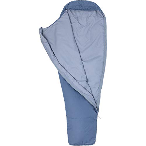 Marmot Nanowave 55 Saco de Dormir Mummy, Ultraligero, de Verano, para Acampar y Trekking, Hombres, Gris (Steel Onyx), Regular-183 cm