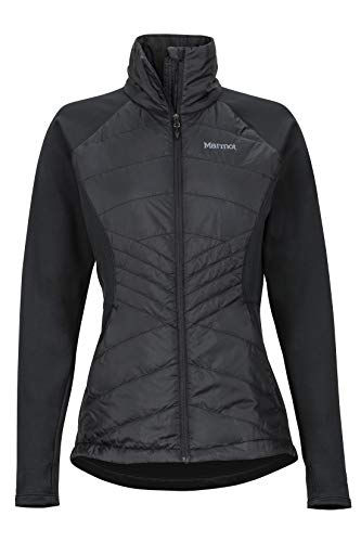 Marmot Wm's Variant Hybrid Jacket Forro Polar, Chaqueta para Exteriores con Cremallera Completa, Transpirable, Resistente Al Viento, Mujer, Black, L