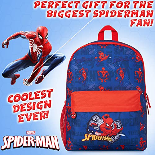 Marvel Mochila escolar de Spiderman, Mochila infantil, Mochila Niño 39cm, Regalos Para Niños