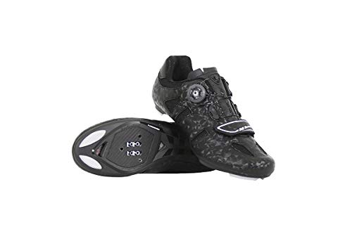 Massi ENIO Zapatillas de Ciclismo Carretera, Deportes y Aire Libre, Negro, 42