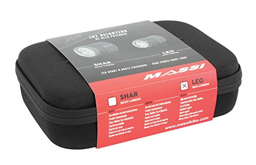 Massi Leo Faro para Bicicleta, Deportes,Aire Libre, Luces, Negro, 1.100 Lumens