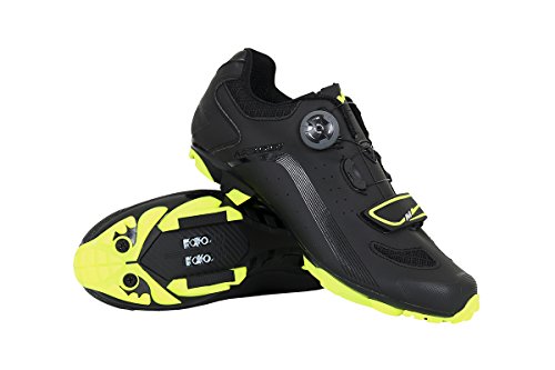 Massi MTB KENTO T.38, Zapatillas de Ciclismo de montaña Unisex Adulto, Amarillo (Neon Neon), 38 EU