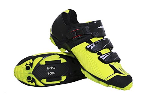 Massi Zapatillas MTB AKKRON Dual 2.0 Neon T.40, Ciclismo de montaña Unisex Adulto, Rojo (Red), 40 EU