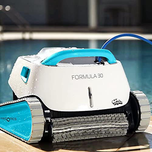 MAYTRONICS Dolphin Formula 30 - Robot limpiafondos para Piscinas (Fondo, Paredes y línea de flotación)