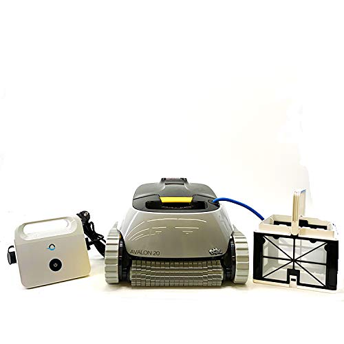 MAYTRONICS Robot Limpiafondos de Piscina Automático - Cubre hasta 10 m - Limpia Fondo y Paredes - Diseño Compacto, Cómodo y Ligero - Accesorios Piscina - Garantía de 2 Años - Dolphin Avalon 20