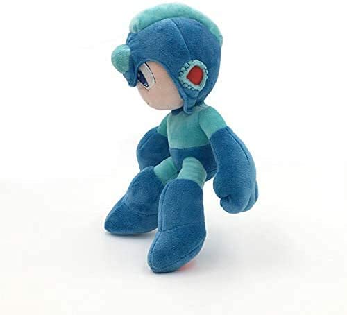 Megaman Game Rockman Blue Color Plush Toy, Anime Games Megaman Stuffed Doll Peluches De Peluche, Regalo Para NiñOs 26cm