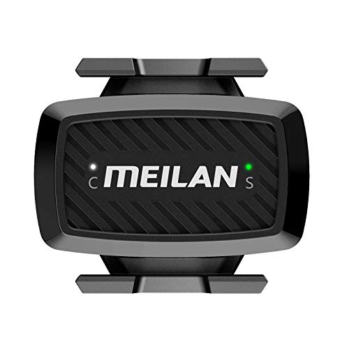 MEILAN C1 - Sensor de Velocidad y cadencia de pedalada para Bicicleta, Modo Dual Bluetooth Ant+, inalámbrico, Resistente al Agua