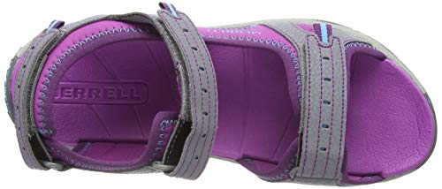 Merrell Panther Sandal 2.0, Sandalia con Pulsera, Rosa (Grey), 33 EU