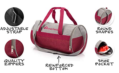 meteor Bolsa Deporte Viaje Gimnasio con Compartimento Separado para Zapatos Duffle Bag para Hombre Mujer Ultraligera Plegable Bolsa Deportiva 25 L Yoga Bolsa Fin de Semana (púrpura Gris, 25 L)